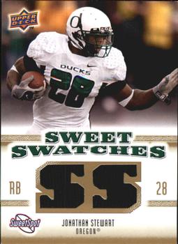 2010 Upper Deck NCAA Sweet Spot - Sweet Swatches #SSW-40 Jonathan Stewart  Front