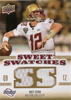 2010 Upper Deck NCAA Sweet Spot - Sweet Swatches #SSW-58 Matt Ryan  Front