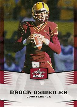 2012 Leaf Draft #7 Brock Osweiler Front