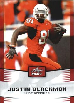 2012 Leaf Draft #25 Justin Blackmon Front