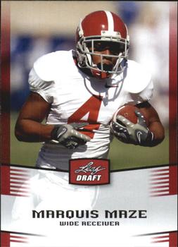 2012 Leaf Draft #32 Marquis Maze Front
