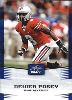 2012 Leaf Draft - Blue #12 Devier Posey Front