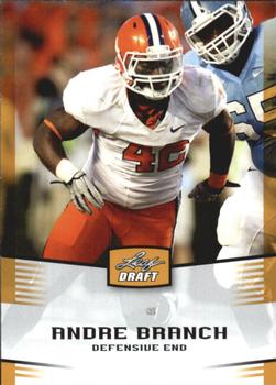 2012 Leaf Draft - Gold #3 Andre Branch Front