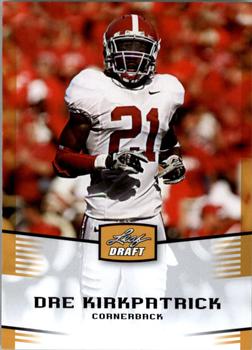 2012 Leaf Draft - Gold #17 Dre Kirkpatrick Front