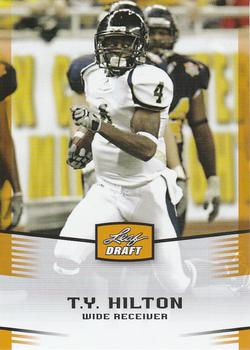2012 Leaf Draft - Gold #46 T.Y. Hilton Front