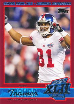 2008 Topps New York Giants Super Bowl XLII Champions #5 Amani Toomer Front
