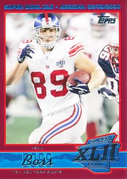 2008 Topps New York Giants Super Bowl XLII Champions #8 Kevin Boss Front