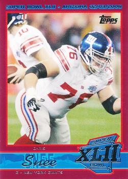 2008 Topps New York Giants Super Bowl XLII Champions #10 Chris Snee Front