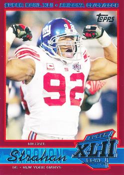 2008 Topps New York Giants Super Bowl XLII Champions #12 Michael Strahan Front