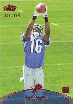 2011 Topps Prime - Red #23 Titus Young Front