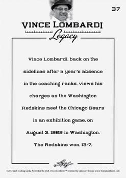 2012 Leaf Vince Lombardi Legacy #37 Vince Lombardi Back