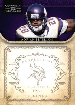 2011 Playoff National Treasures #82 Adrian Peterson Front