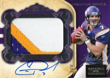 2011 Playoff National Treasures #301 Christian Ponder Front