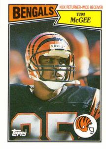 1987 Topps American/UK #46 Tim McGee Front