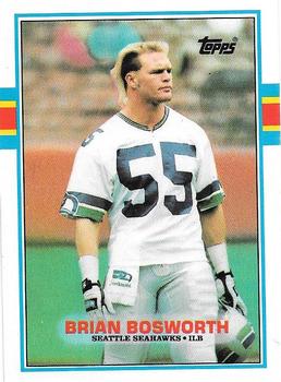 1989 Topps American/UK #13 Brian Bosworth Front