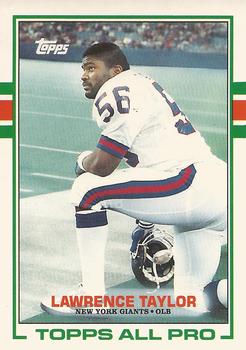 1989 Topps American/UK #23 Lawrence Taylor Front
