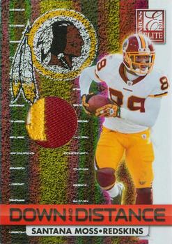 2011 Donruss Elite - Down and Distance Jerseys Red Zone Prime #41 Santana Moss Front