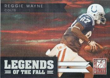 2011 Donruss Elite - Legends of the Fall Black #22 Reggie Wayne Front