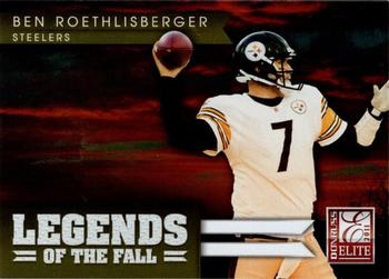2011 Donruss Elite - Legends of the Fall Gold #2 Ben Roethlisberger Front