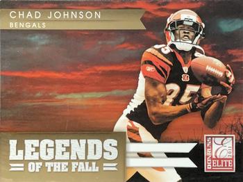2011 Donruss Elite - Legends of the Fall Gold #3 Chad Johnson Front
