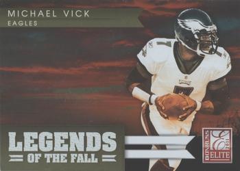 2011 Donruss Elite - Legends of the Fall Gold #17 Michael Vick Front