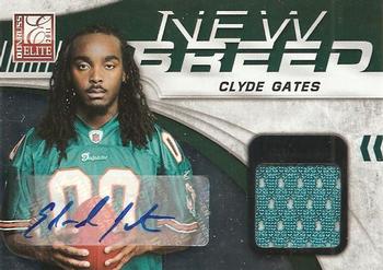 2011 Donruss Elite - New Breed Jersey Autographs #36 Clyde Gates Front