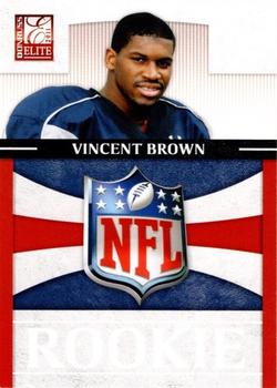 2011 Donruss Elite - Rookie NFL Shield #11 Vincent Brown Front