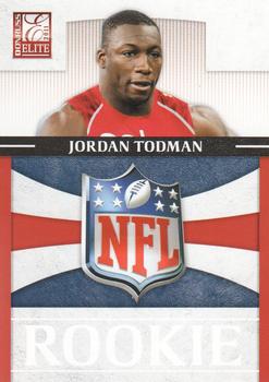 2011 Donruss Elite - Rookie NFL Shield #20 Jordan Todman Front