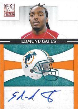 2011 Donruss Elite - Rookie NFL Team Logo Autographs #30 Edmond Gates Front