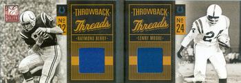2011 Donruss Elite - Throwback Threads #7 Raymond Berry / Lenny Moore Front