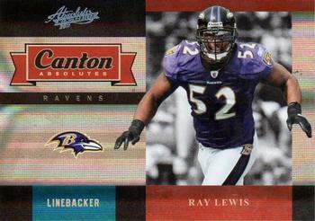 2011 Panini Absolute Memorabilia - Canton Absolutes Spectrum #7 Ray Lewis Front