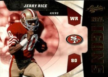 2011 Panini Absolute Memorabilia - NFL Icons #1 Jerry Rice Front