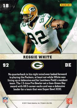 2011 Panini Absolute Memorabilia - NFL Icons #18 Reggie White Back