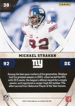 2011 Panini Absolute Memorabilia - NFL Icons #30 Michael Strahan Back