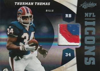 2011 Panini Absolute Memorabilia - NFL Icons Materials Spectrum Prime #10 Thurman Thomas Front
