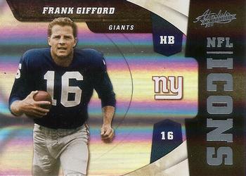 2011 Panini Absolute Memorabilia - NFL Icons Spectrum #4 Frank Gifford Front