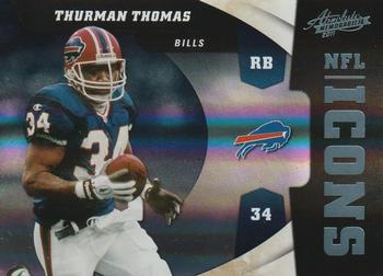 2011 Panini Absolute Memorabilia - NFL Icons Spectrum #10 Thurman Thomas Front