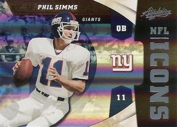 2011 Panini Absolute Memorabilia - NFL Icons Spectrum #11 Phil Simms Front