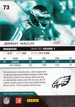 2011 Panini Absolute Memorabilia - Retail #73 Jeremy Maclin Back