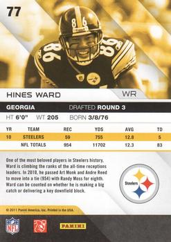 2011 Panini Absolute Memorabilia - Retail #77 Hines Ward Back