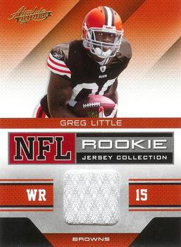 2011 Panini Absolute Memorabilia - Rookie Jersey Collection #14 Greg Little Front