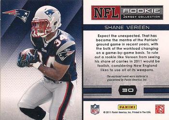 2011 Panini Absolute Memorabilia - Rookie Jersey Collection #30 Shane Vereen Back