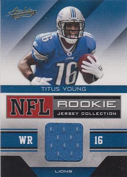 2011 Panini Absolute Memorabilia - Rookie Jersey Collection #33 Titus Young Front