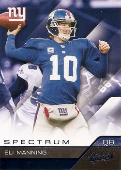2011 Panini Absolute Memorabilia - Spectrum Blue #65 Eli Manning Front