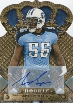2011 Panini Crown Royale - Autographs Gold #104 Akeem Ayers Front