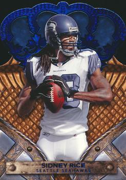 2011 Panini Crown Royale - Blue #90 Sidney Rice Front