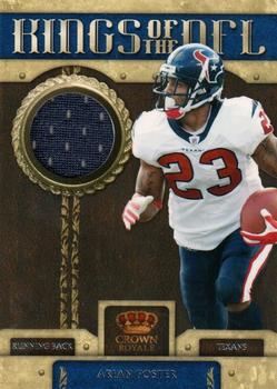 2011 Panini Crown Royale - Kings of the NFL Materials #11 Arian Foster Front