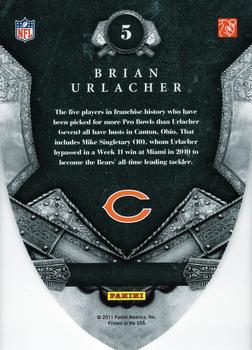 2011 Panini Crown Royale - Knights of the Gridiron #5 Brian Urlacher Back