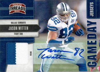 2011 Panini Threads - Game Day Jerseys Autographs Prime #11 Jason Witten Front