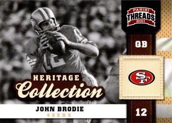 2011 Panini Threads - Heritage Collection #5 John Brodie Front